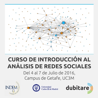 Social Network Analysis Introduction course, July 2016